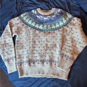 Vintage Fair Isle Bunny Sweater